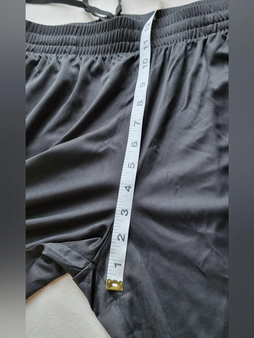 New Black Athletic Drawstring Shorts